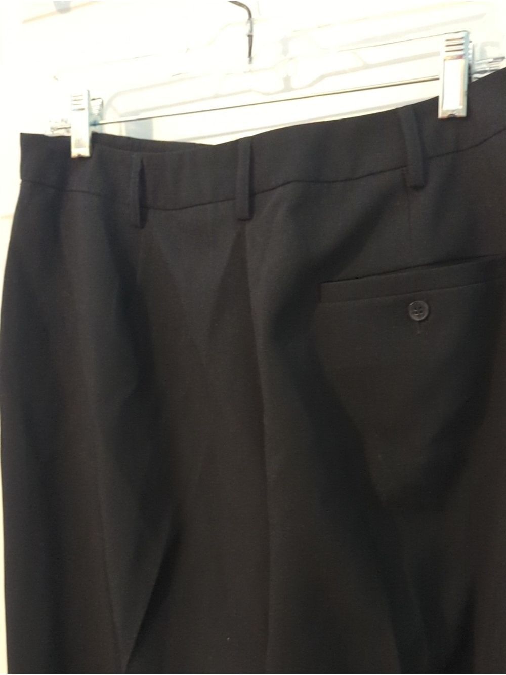 New York & Company Black Dress Pants Women's Size 12 Average Cuffed Hem - Picture 7 of 9